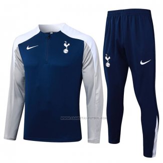 Chandal de Sudadera del Tottenham Hotspur 2025-2026 Azul Gris