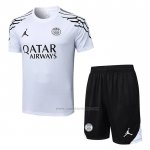 Chandal del Paris Saint-Germain Jordan Manga Corta 2025-2026 Blanco - Pantalon Corto