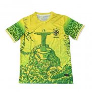 Tailandia Camiseta Brasil Jesus 2025-2026 Amarillo Verde