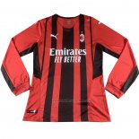 1ª Camiseta AC Milan Manga Larga 2021-2022