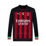 1ª Camiseta AC Milan Manga Larga 2022-2023