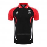 Camiseta Polo del Ajax 2022-2023 Negro y Rojo