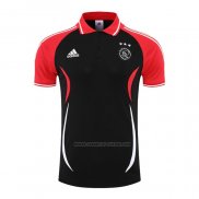 Camiseta Polo del Ajax 2022-2023 Negro y Rojo