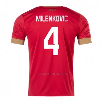 1ª Camiseta Serbia Jugador Milenkovic 2022