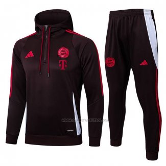 Chandal de Sudadera del Bayern Munich Nino 2024-2025 Rojo Oscuro