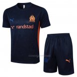 Chandal del Olympique Marsella Manga Corta 2024-2025 Azul - Pantalon Corto