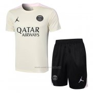 Chandal del Paris Saint-Germain Jordan Manga Corta 2024-2025 Amarillo - Pantalon Corto