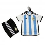 1ª Camiseta Argentina 3 Estrellas Nino 2022