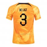 1ª Camiseta Paises Bajos Jugador De Ligt 2022