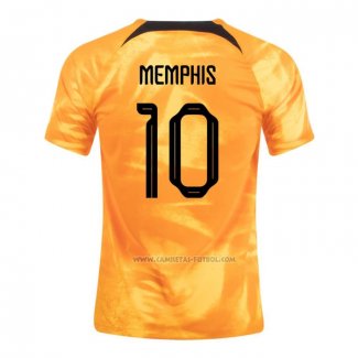 1ª Camiseta Paises Bajos Jugador Memphis 2022