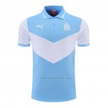 Camiseta Polo del Olympique Marsella 2022-2023 Azul y Blanco