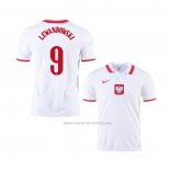 1ª Camiseta Polonia Jugador Lewandowski 2020-2021