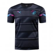 Camiseta Pre Partido del Manchester City 2022 Negro