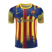 Camiseta de Entrenamiento Barcelona 2023-2024 Amarillo y Azul