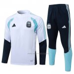 Chandal de Sudadera del Argentina Nino 2025-2026 Blanco