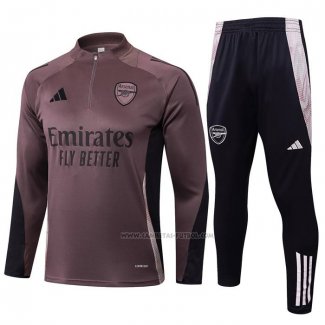 Chandal de Sudadera del Arsenal Nino 2024-2025 Gris Purpura