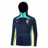 Chaqueta con Capucha del Brasil 2022-2023 Azul