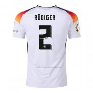 1ª Camiseta Alemania Jugador Rudiger 2024