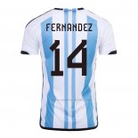 1ª Camiseta Argentina Jugador Fernandez 2022