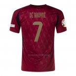 1ª Camiseta Belgica Jugador De Bruyne 2024