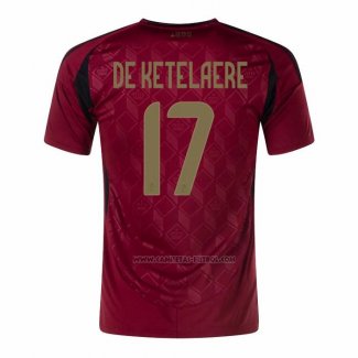 1ª Camiseta Belgica Jugador De Ketelaere 2024