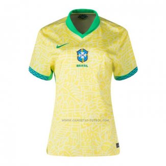 1ª Camiseta Brasil Mujer 2024
