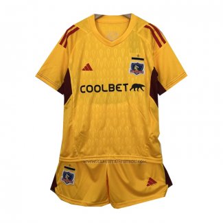Camiseta Colo-Colo Portero Nino 2023 Amarillo
