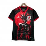 Camiseta Japon Anime 2025-2026 Negro Rojo
