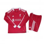 1ª Camiseta Liverpool Manga Larga Nino 2025-2026