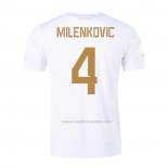2ª Camiseta Serbia Jugador Milenkovic 2022
