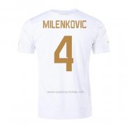 2ª Camiseta Serbia Jugador Milenkovic 2022