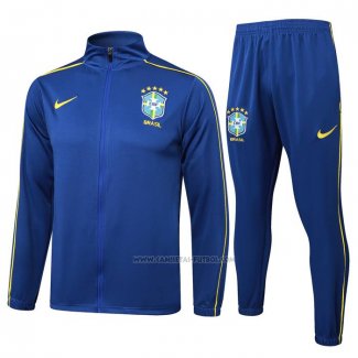 Chandal de Chaqueta del Brasil 2024-2025 Azul