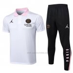 Conjunto Polo del Paris Saint-Germain Jordan 2024-2025 Blanco