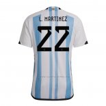 1ª Camiseta Argentina Jugador L.Martinez 2022