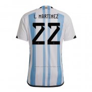 1ª Camiseta Argentina Jugador L.Martinez 2022