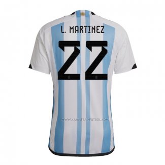 1ª Camiseta Argentina Jugador L.Martinez 2022