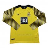 1ª Camiseta Borussia Dortmund Manga Larga 2021-2022
