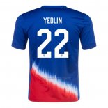 2ª Camiseta Estados Unidos Jugador Yedlin 2024