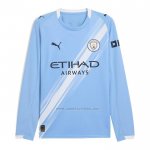 1ª Camiseta Manchester City Manga Larga 2025-2026