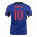 2ª Camiseta Paises Bajos Jugador Memphis 2022
