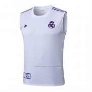 Camiseta de Entrenamiento Real Madrid Sin Mangas 2025-2026 Blanco Purpura
