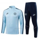 Chandal de Sudadera del Manchester City Nino 2025-2026 Azul