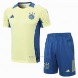 Chandal del Ajax Manga Corta 2024-2025 Amarillo - Pantalon Corto