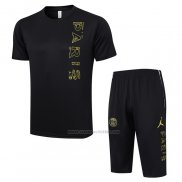 Chandal del Paris Saint-Germain Jordan Manga Corta 2023-2024 Negro - Pantalon Corto