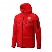 Chaqueta con Capucha del Barcelona 2022-2023 Rojo