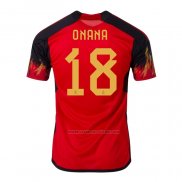 1ª Camiseta Belgica Jugador Onana 2022