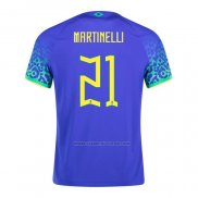 2ª Camiseta Brasil Jugador Martinelli 2022