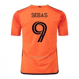 1ª Camiseta Houston Dynamo Jugador Sebas 2023-2024