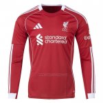 1ª Camiseta Liverpool Manga Larga 2025-2026