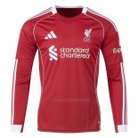1ª Camiseta Liverpool Manga Larga 2025-2026